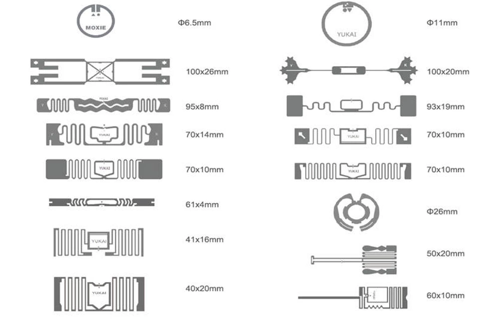 UHF Инкрустация 860-960 МГц Водонепроницаемая UHF Автомобильная фара UHF R6-P Наклейка на лобовое стекло RFID Инкрустация
